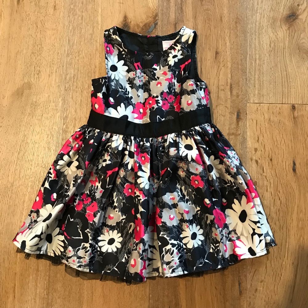 🦊 Genuine Kids Satin Flower Dress